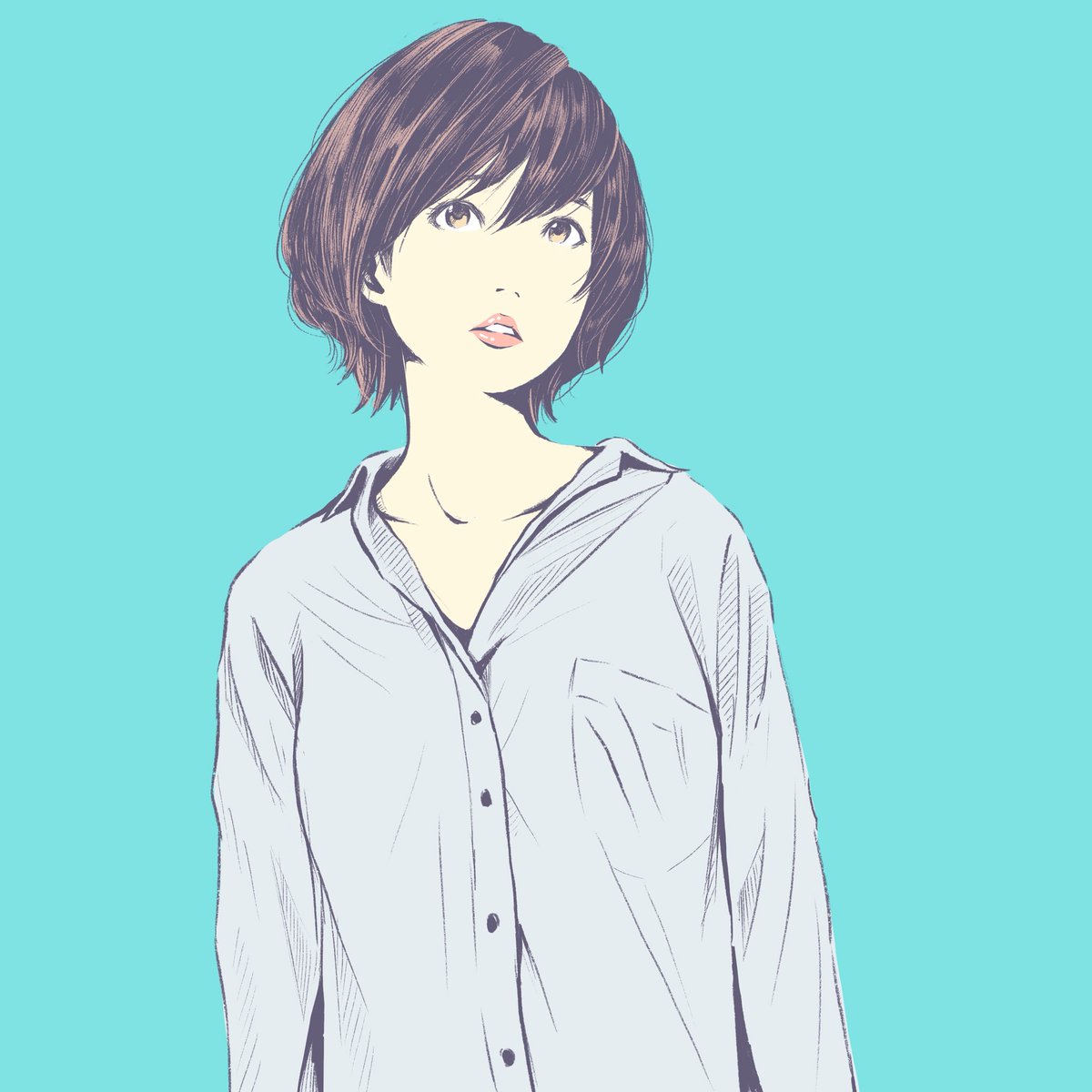 ホリプー Na Twitteru 本日のガール えりぬきガール 襟抜き の女子がとってもかわいく見えるのは 彼氏のシャツ着ちゃいました的な 感じがするからではないか説 イラスト