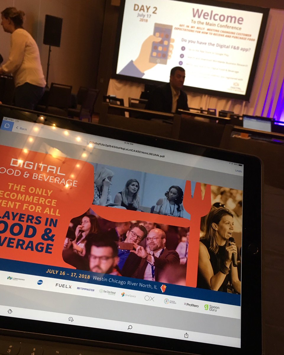Day 2 @ Digital Food &amp; Beverage. Time to serve up some knowledge.