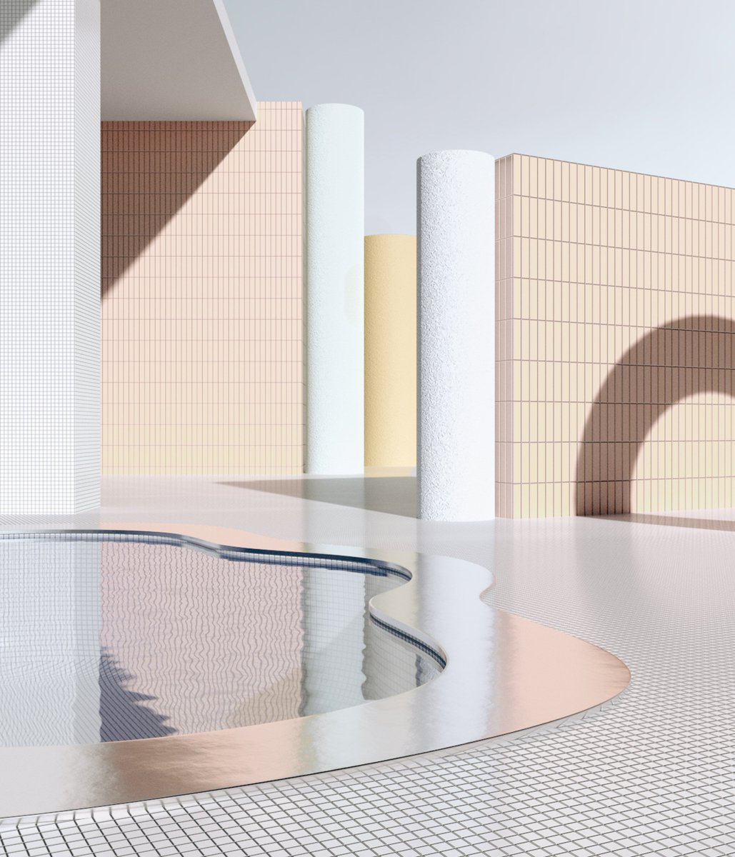 dezeen's tweet photo. Alexis Christodoulou creates dream-like architectural spaces for Instagram https://t.co/PRbi93BNuG https://t.co/NBXFDMxyGe