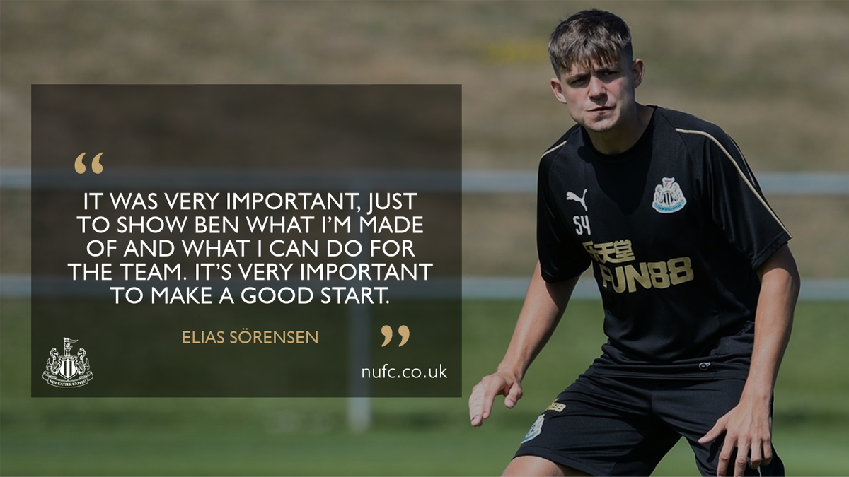 NUFC's tweet photo. UNDER-23S: Teenage forward Elias Sörensen spoke to https://t.co/6wuhjKS0XX after his brace earned the young Magpies a 3-2 win at @BarrowAFC on Monday night.

👉🏽 https://t.co/Jswg0li2JH #NUFC https://t.co/vCBZ4MLo4I
