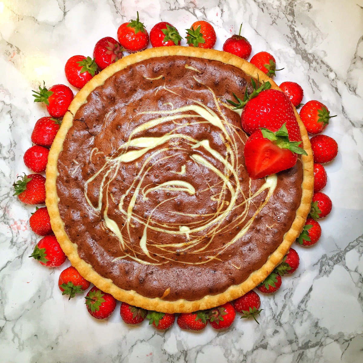 We kicked off our #MakeSomethingDivine 2018 campaign with this gorgeous Triple Chocolate and Ginger Tart from <a href="/sam_stern/">Sam Stern</a> Made using our Dark Chocolate with Ginger and Orange bar. Get the recipe here: bit.ly/2Juoc8o #makesomethingdivine #bakingnews
