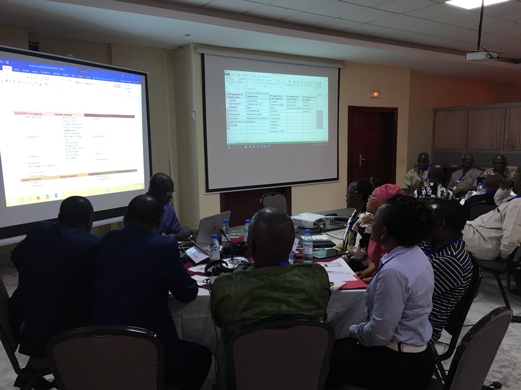 helyn_kim's tweet image. First workshop of the #Optimizing_assessment_for_all #ministudy taking place now in Dakar. Reps from 9 countries in Africa will be collecting examples of existing national and school level #assessments of 21cs to establish baseline. @BrookingsGlobal
