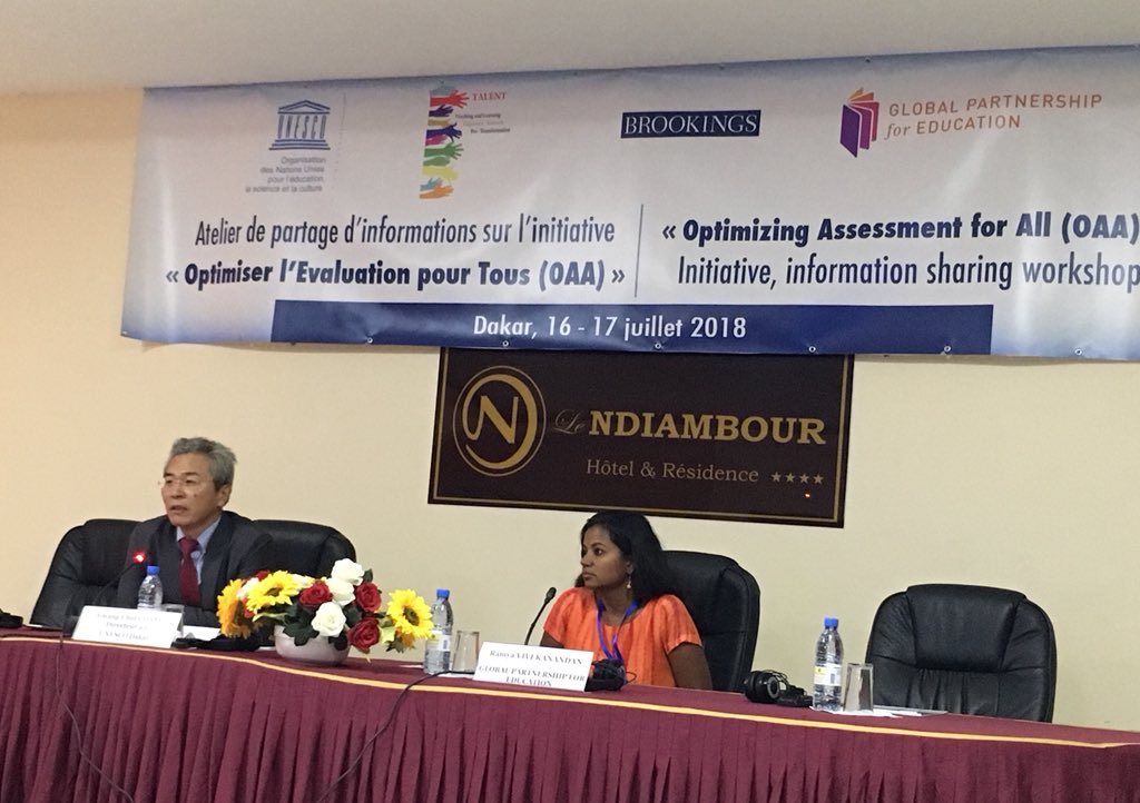 helyn_kim's tweet image. First workshop of the #Optimizing_assessment_for_all #ministudy taking place now in Dakar. Reps from 9 countries in Africa will be collecting examples of existing national and school level #assessments of 21cs to establish baseline. @BrookingsGlobal
