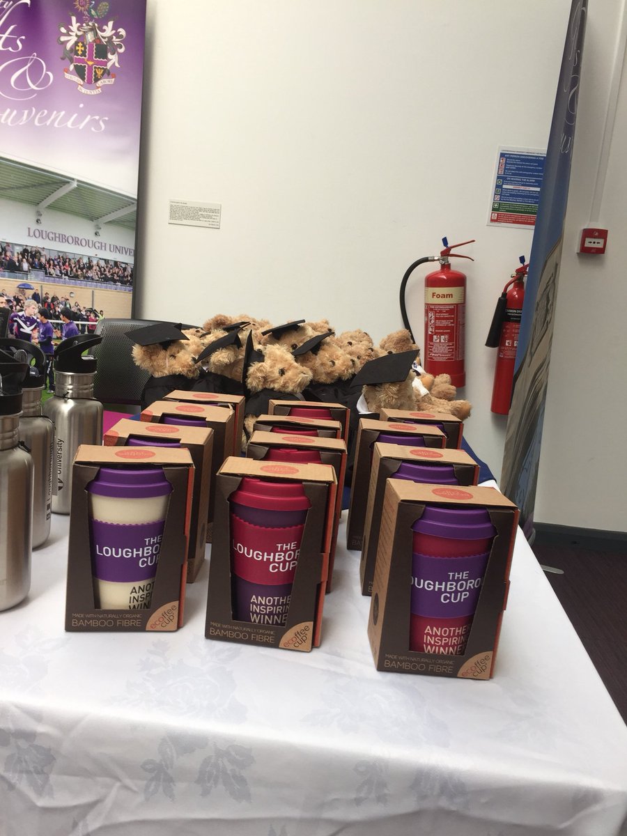 SustainLboro's tweet photo. Graduating today? Why not grab yourself a Loughborough Cup as a souvenir! The cups are on sale in James France! #LboroGrad18 π https://t.co/wC6XNyH7Lu