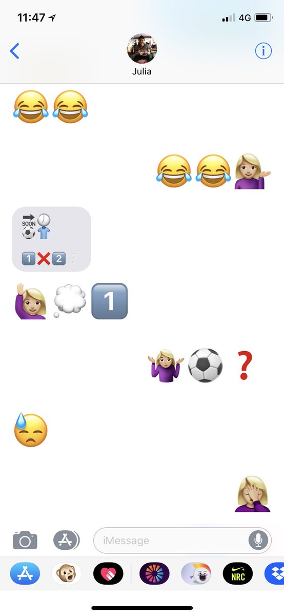 När man har den där vännen som förstår en på bara emojis... när det är emojins dag 😅👌🏻