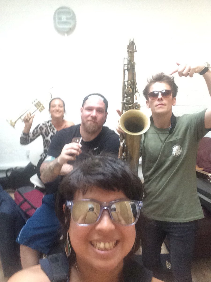 We’re back! Next show at @jacrecordsstore on Sat 18 August! Totes free, songs you know delivered by Sax, Trumpet n Drums 🎷🎷🎺🥁