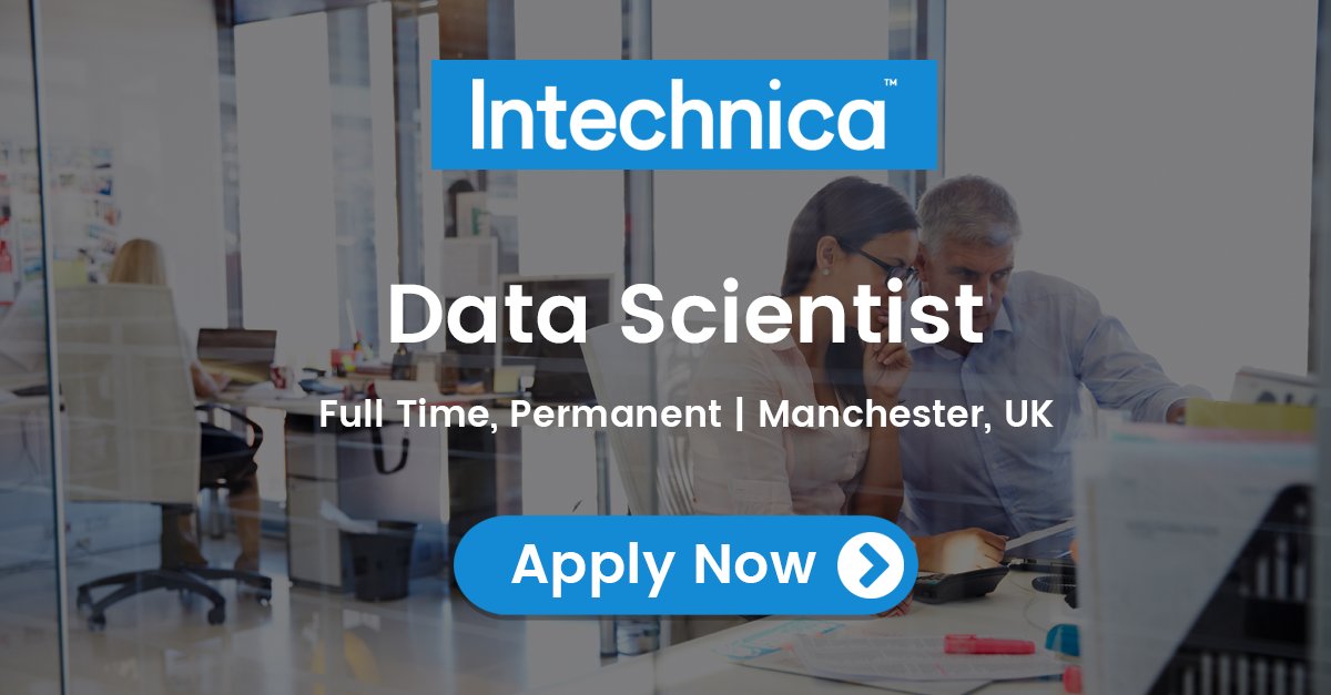 *** WE'RE HIRING *** <a href="/intechnica/">Intechnica</a> are looking for a #DataScientist to join our Professional Services DSaaS team. For more info give our Talent Acquisition Manager <a href="/GemLRobinson/">Gemma Steel</a> a shout! #hiring #Manchester #jobs #jobsearch #technology #TechJobs #DataScience