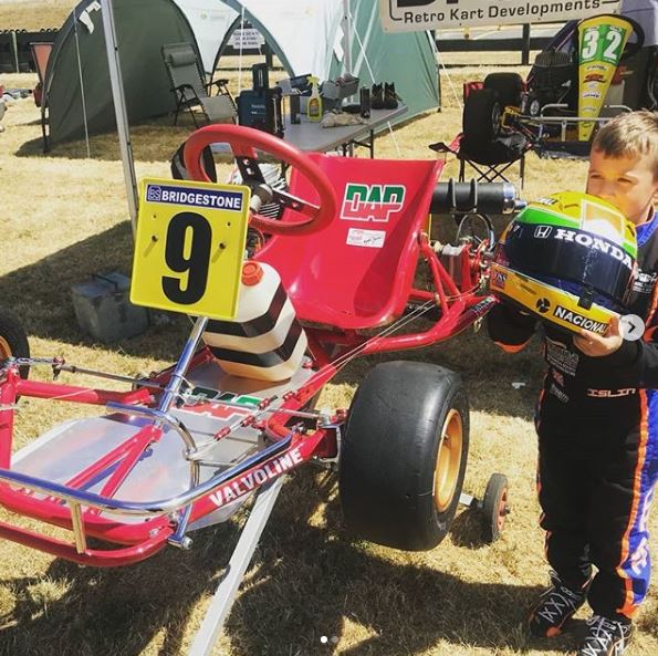 IslinLewis's tweet photo. Lewis was super excited to see Ayrton Senna's original kart and how it all began for a racing legend. #inspiredbythegreats

Helmet designed by: Lawrence Manning 

#ayrtonsenna #senna #lewishamilton #cuttingedgeracing #karting #legend #racinglegend #motorsport #autosport #dreambi https://t.co/SnqCheBgYw