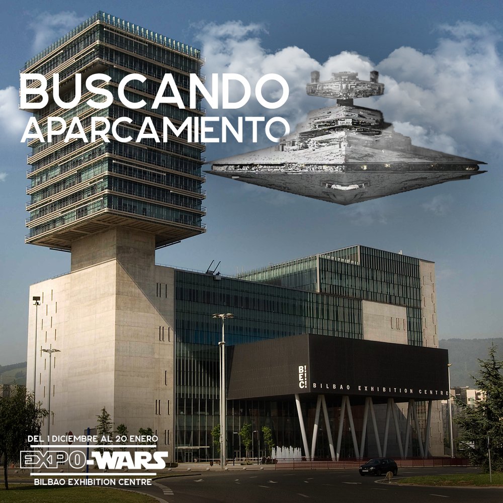 expowars's tweet photo. Ya te podemos contar: el @BEC_Bilbao será la próxima parada de #Expowars entre el 1DIC de 2018 y el 20ENE de 2019 😊 ¡Pronto más info sobre la salida a la venta de los tickets en https://t.co/cUhc49fxX8! 
 #bilbao #bec #starwars #expo https://t.co/bGl3t3ccE8
