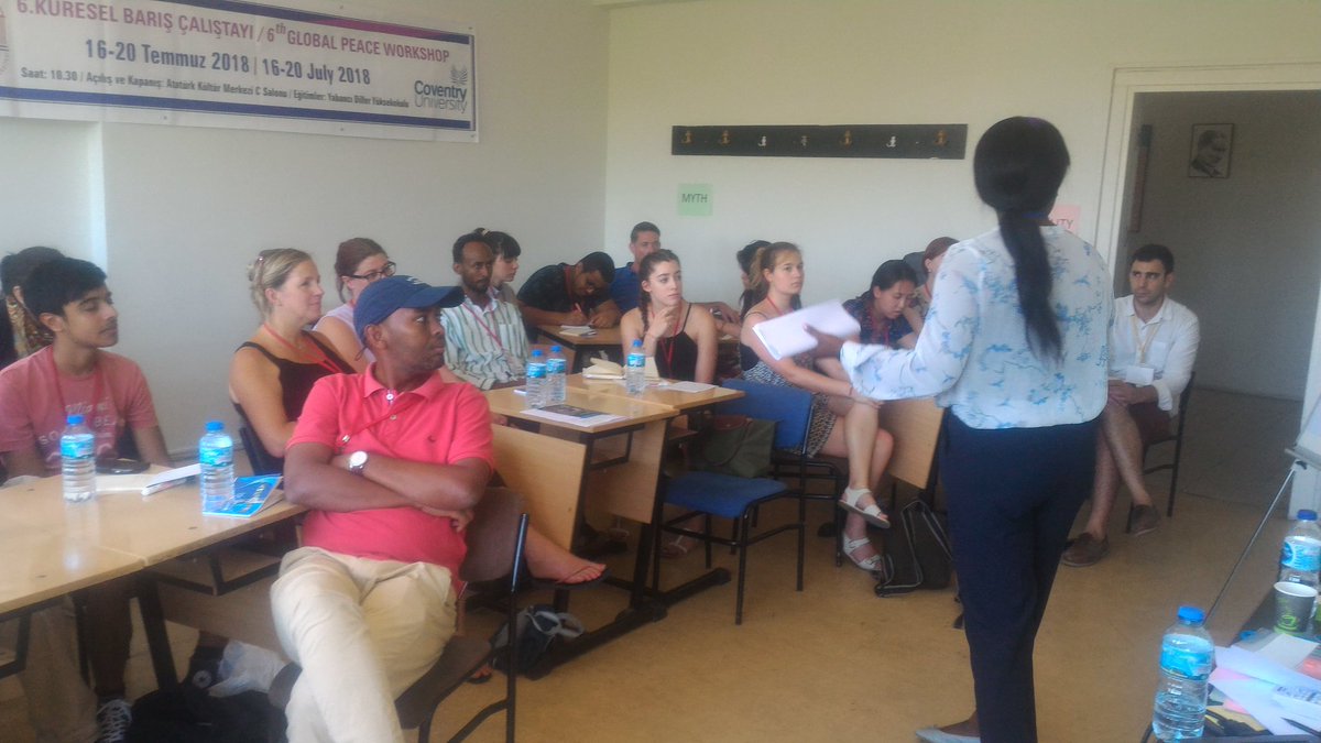 Barlasb's tweet photo. Afternoon sessions with Nancy Annan: Understanding Conflict Interventions @LauraEPayne @AlpOzerdem @FusunOzerdem @GlobalPeaceW @CTPSR_Coventry https://t.co/sTCOjlyFVr