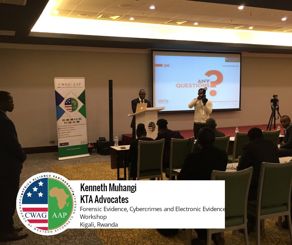 AGA Africa Programme (@aga_africa) on Twitter photo <a href="/xcenneth/">Kenneth Muhangi</a> of <a href="/kta_law/">KTA Advocates</a> “The fact that there is a clause on data protection doesn’t mean there is an actual law in place for data protection”
#CybercrimeRwanda #CWAGAAPinRwanda <a href="/xcenneth/">Kenneth Muhangi</a> of <a href="/kta_law/">KTA Advocates</a> “The fact that there is a clause on data protection doesn’t mean there is an actual law in place for data protection”
#CybercrimeRwanda #CWAGAAPinRwanda