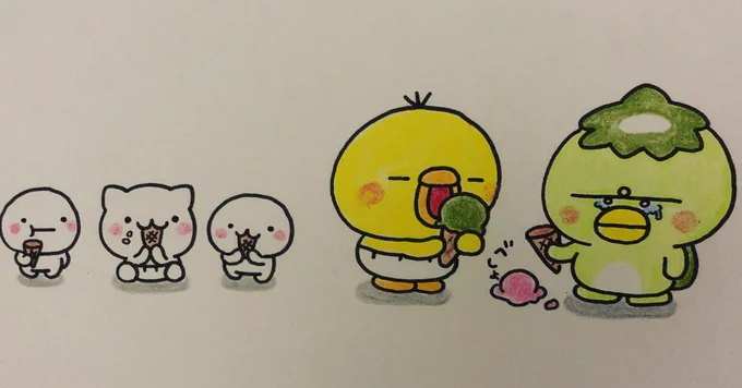 べしょ
#ぴっぴ
#かっぱさん
#しろまる
#まるちゃん
#にゃーちゃん 