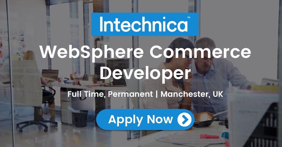 *** WE'RE HIRING *** <a href="/intechnica/">Intechnica</a> are looking for talented WebSphere Commerce Developers based in #Manchester or #London to join our Professional Services team. If you'd like more info contact <a href="/GemLRobinson/">Gemma Steel</a> #hiring #jobs #jobsearch #wcs #websphere #commerce #eCommerce