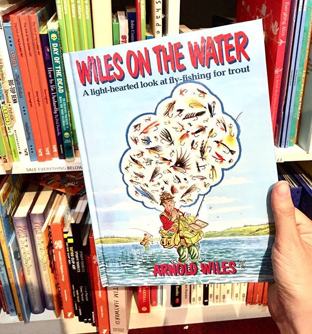 Cartoonmuseumuk's tweet photo. The #makecomicsnotwar of this week is a second hand book that we have in our shop, a little pearl.
First published i 1994, ‘Wiles On The Water’ collects drawings of Arnold Wiles about fly-fisherman, people who take very seriously their hobby. Wiles “has… https://t.co/VEOuGzfVxi https://t.co/DDeP3o3Hgf