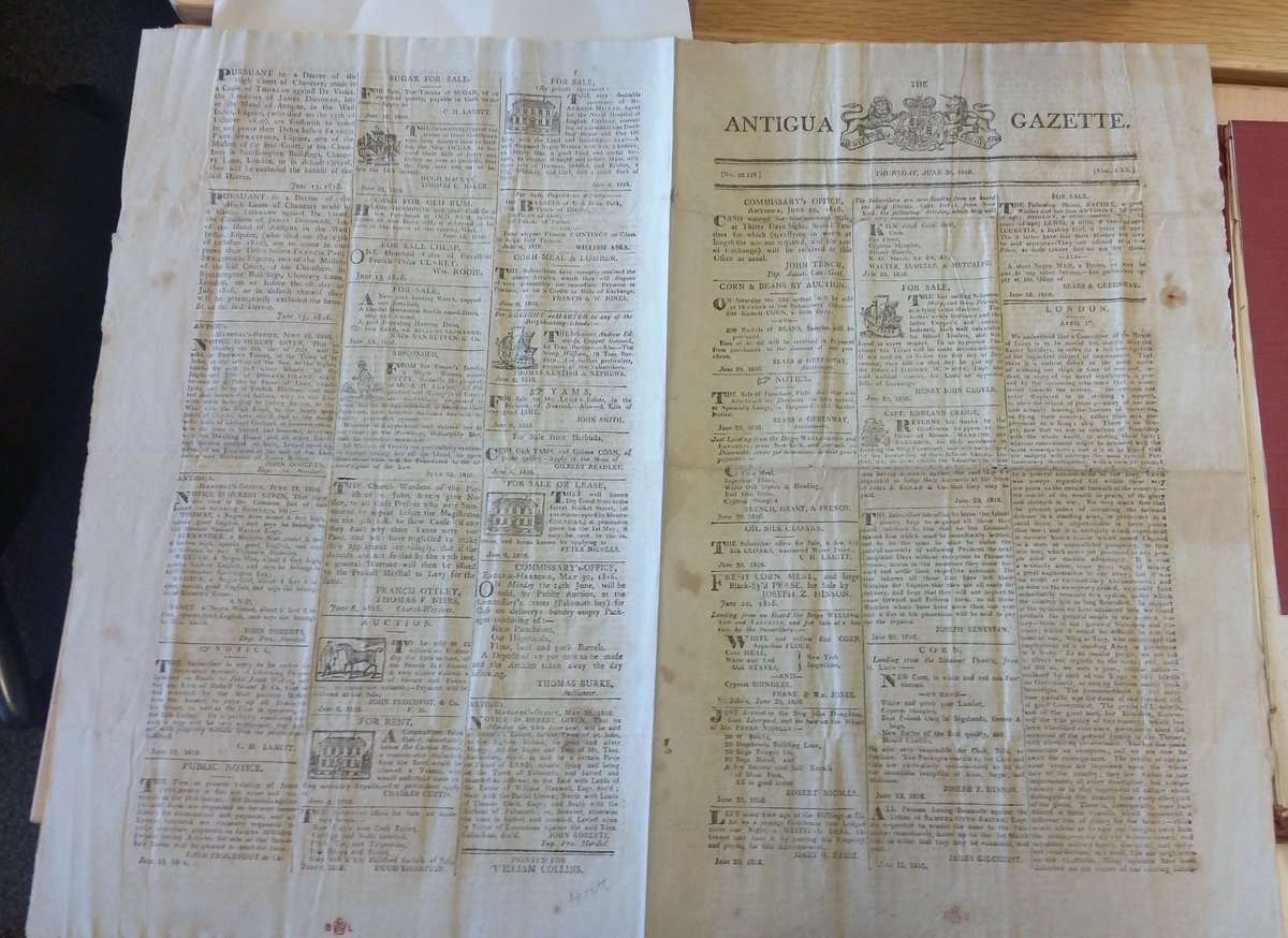 1816 Antigua Gazette