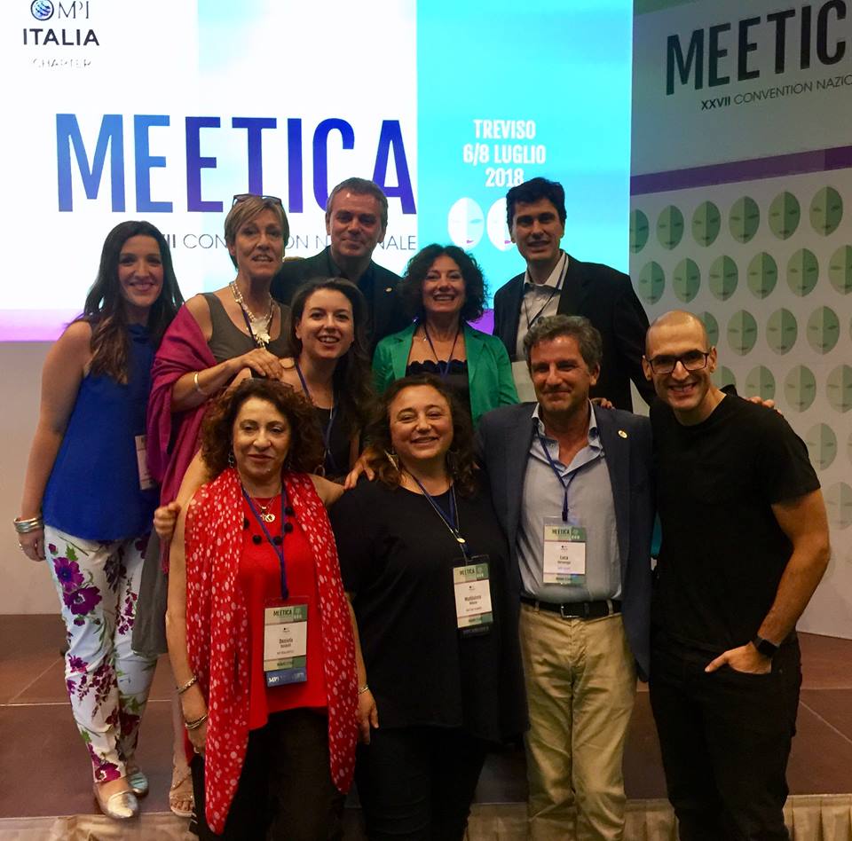 MeetInAction's tweet photo. Some shots Meetica - 27th Convention @MPI_Italia, in which most of our members took part. The new Board of Directors 2018-2019 sees as President Elisabetta Caminiti of @Mine_snc and VP Finance @MadaMilone of Meeting Planner srl, among the Founder Members of Meet In Action. https://t.co/o1m69j5VQN