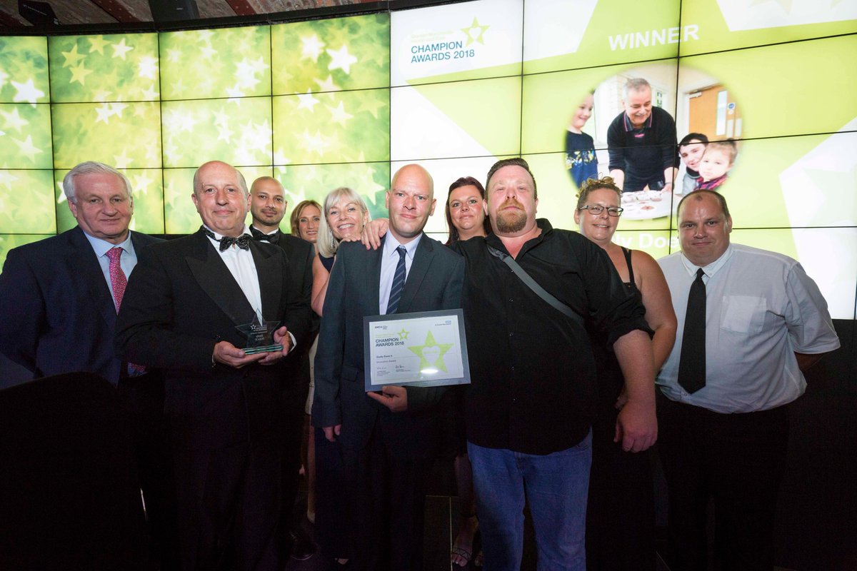 Congratulations to @UPSalford's Dadly Does It, winner of our Innovation Award! The team have been recognised for their innovative approach to improving the health and wellbeing of our communities by working with dads #GMchampions