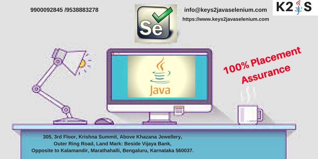 JitendraKeys2's tweet image. #Best_Core_Java__Training
#Core_Java_Training
#Best_Selenium__Training
Call On:+919900092845/+919538883278
Email Us: info@keys2javaselenium.com
Website: keys2javaselenium.com