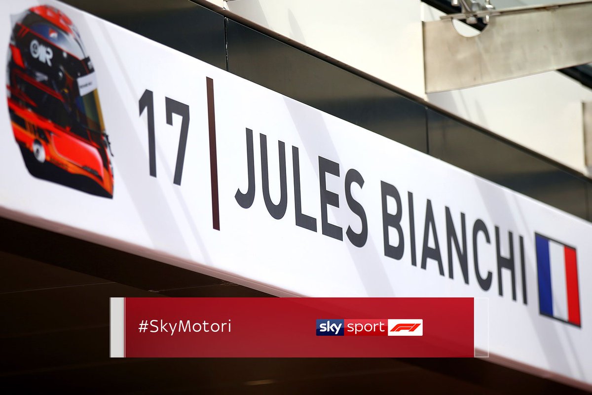 SkySportF1's tweet photo. Un omaggio a Jules #Bianchi nel 3° anniversario della sua morte 🇫🇷
#SkyMotori https://t.co/QzWvwL7qwx