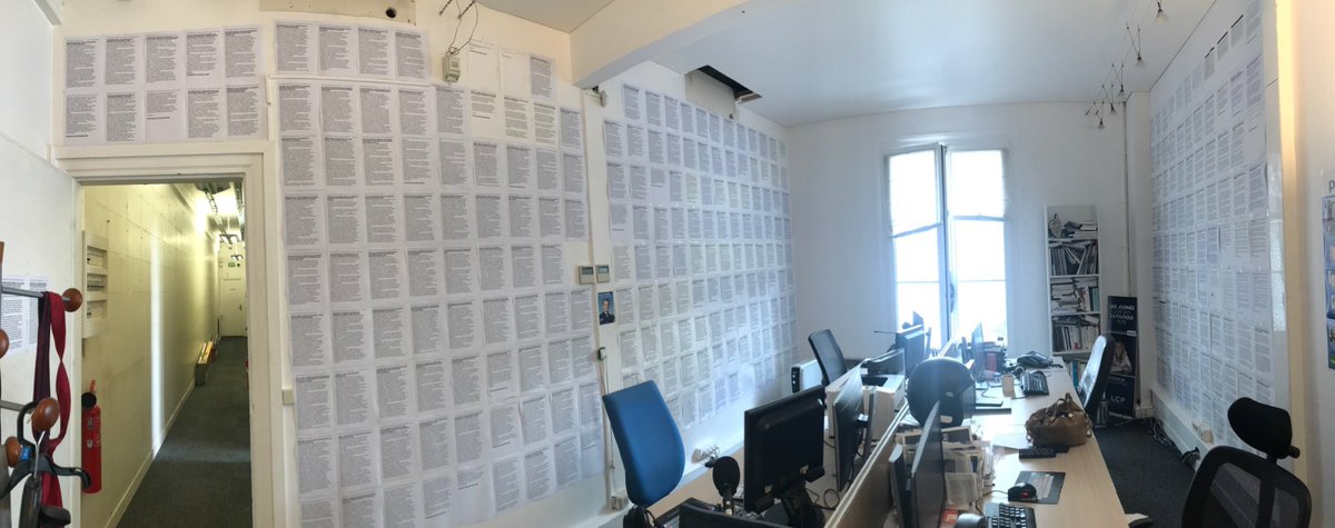 boucherbrigit's tweet photo. 3 ans de Politique Matin = 3 murs de dépêches. Merci l’@afpfr #PolMat @LCP @FannySaliou @AHMEDTAZIR @LudovicFau @GeAndrieux https://t.co/MGyQcAYysx