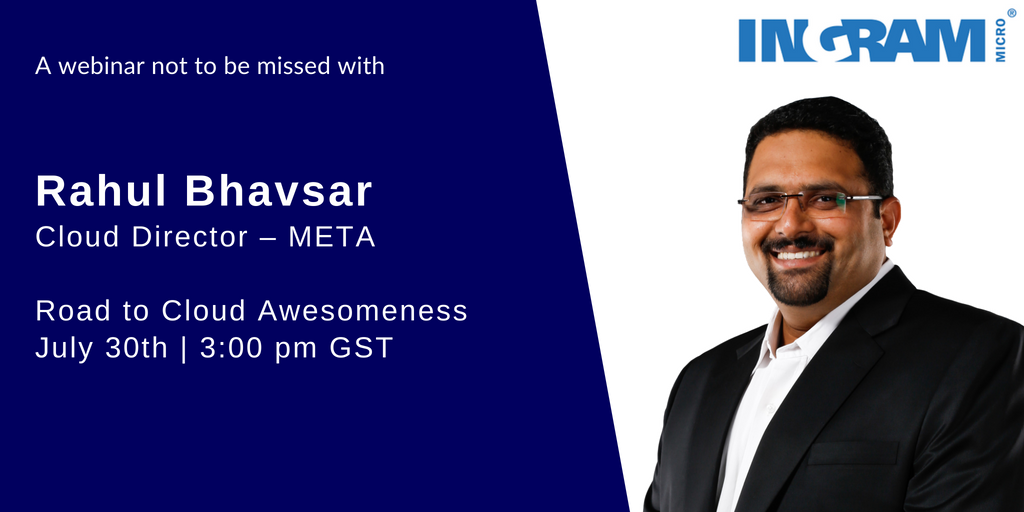 IMCloudMETA's tweet photo. Learn what it takes to become a #CloudAwesome reseller business during this free webinar hosted by the awesome cloud professionals at @IngramCloud. Sign up here: https://t.co/YLVlWMh93X
#BeCloudAwesome #Cloud #Ingram_Micro https://t.co/KPL6EJsByI