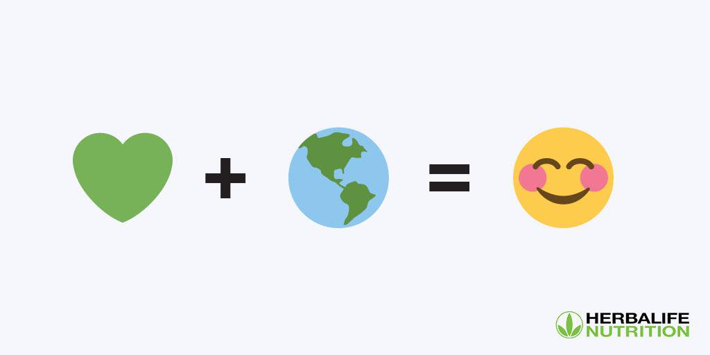 A little #HerbalifeNutrition goes a long way 💚 #WorldEmojiDay