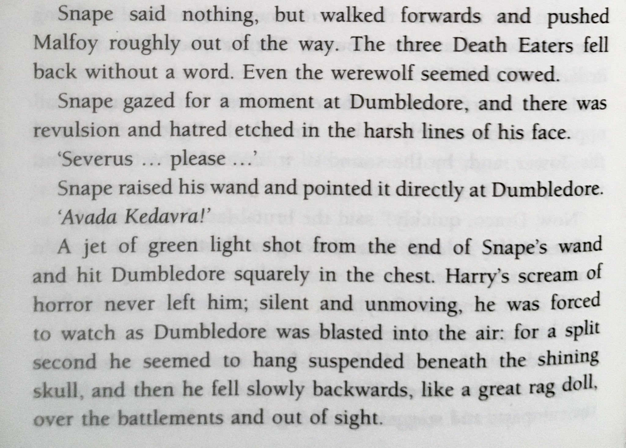 Dumbledore Dies On Page 596