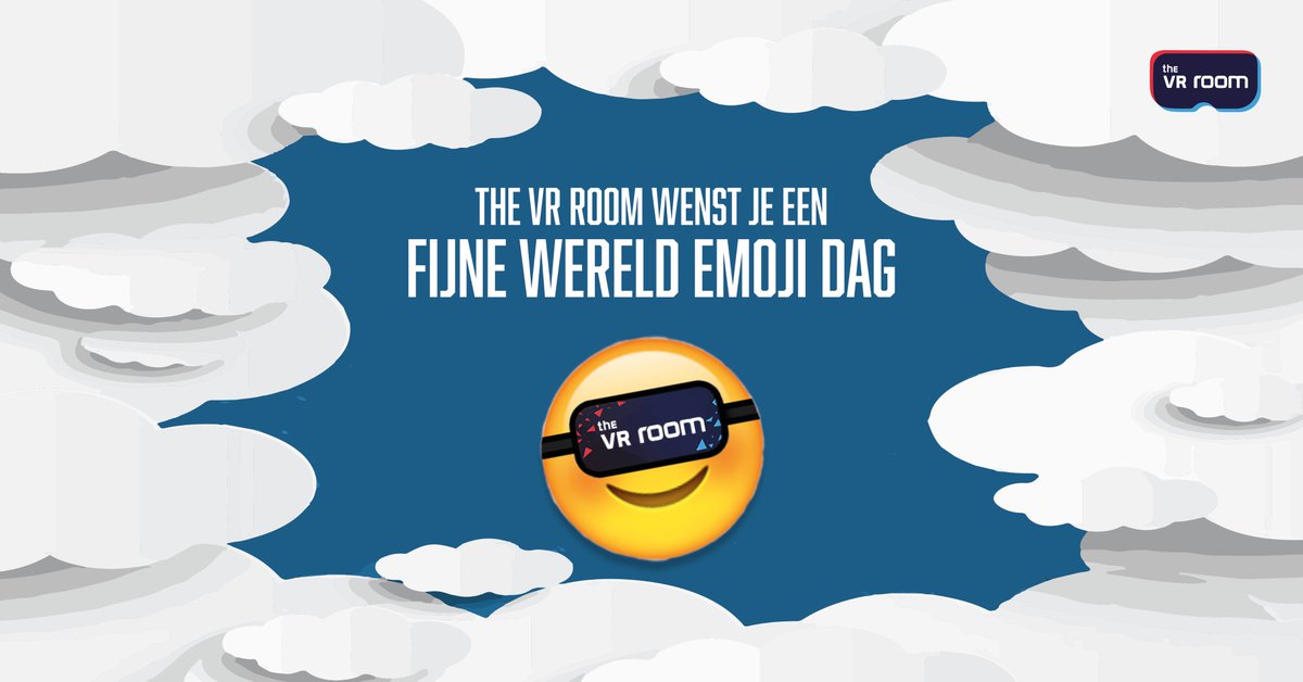 Het is vandaag Wereld Emoji Dag! 
Het kan niet lang meer duren voor er een officiële VR-emoji komt - voor nu doen we het met deze: '😎'!