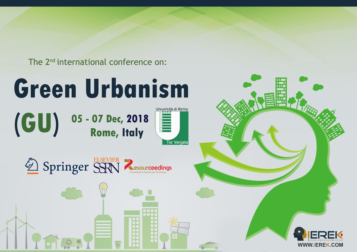 GUIEREK's tweet image. We are now receiving papers for the conference “#Green_Urbanism”. 
We also provide the English Editing Service where you can get your paper revised. 
You can also submit the short paper, which is a 4-5 pages long paper.
Check this to know more: goo.gl/6pkatx