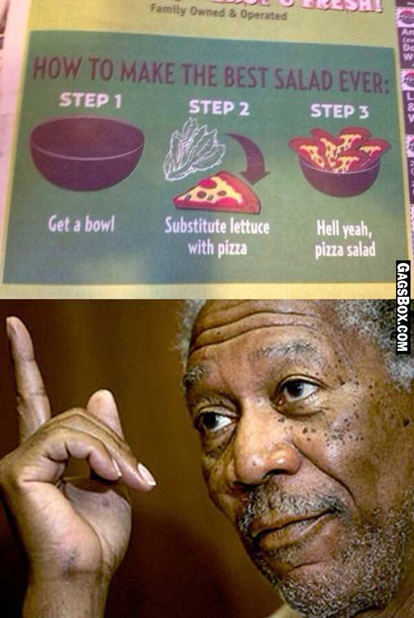 GagsBox's tweet photo. Best #Salad Ever https://t.co/ySWju9ZYLQ #Funny #Pictures #Pizza https://t.co/NGKYinWPJF