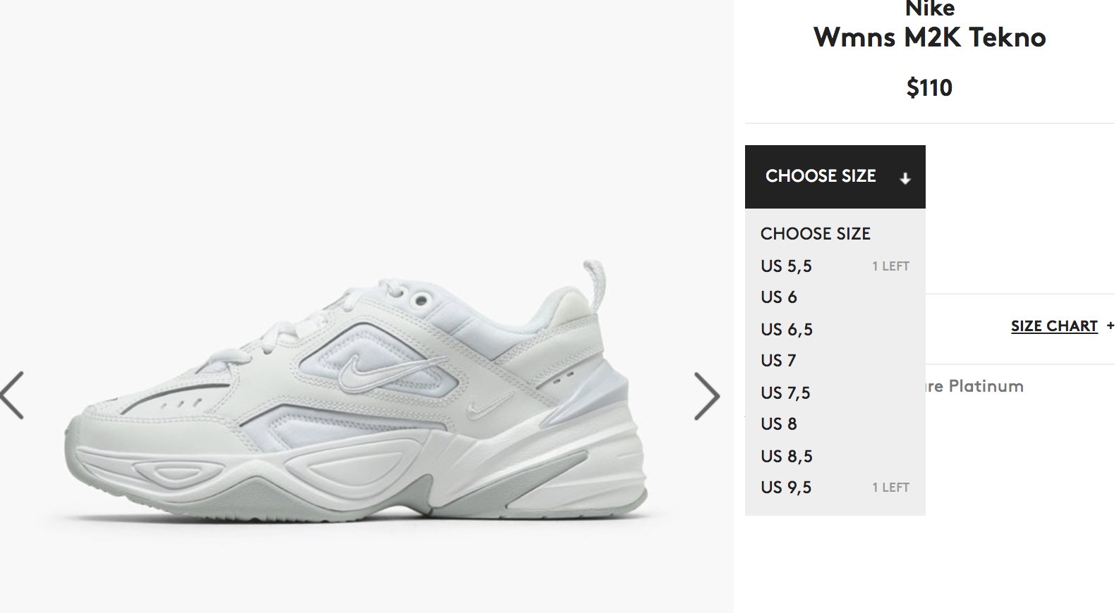 nike m2k tekno caliroots