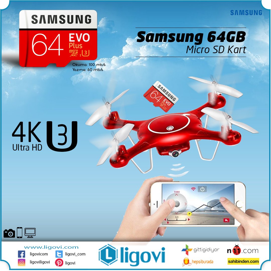 Samsung 64GB Class10 U3 EVO PLUS Micro SD Hafıza Kartı 100MB/s

#sdcard #sdkart #microsd #hafızakartı #evoplus #32gb #64gb #16gb #ligovi #telefon #telefonkilifi #mobilecase #phonecase #iphone #samsung #mobile #photo #n11 #gittigidiyor #hepsiburada #sahibindencom #telefonaksesuar