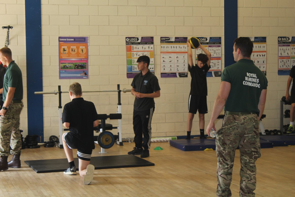 All Y10 GCSE PE students are working with Royal Marine Commandos as they get put through their paces to support the students with their coursework! #MeetTheMarines #MRPE