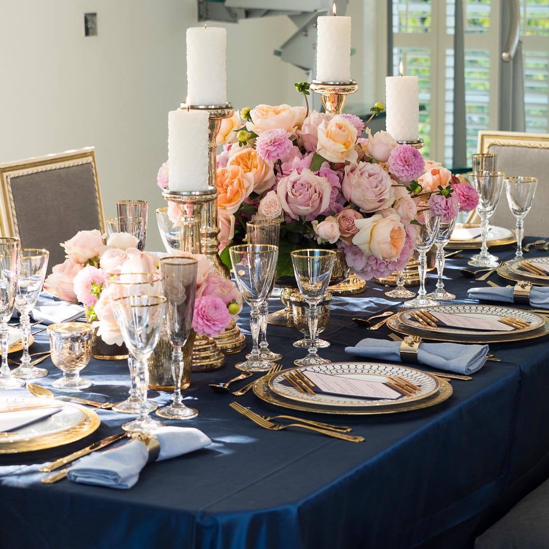 Luxury elements such as silk Linens by <a href="/OTTRentals/">Overthetoprentals</a>  can make such an incredible difference to your wedding design topped with opulent tableware from <a href="/duchessbutler/">Duchess&Butler</a> @<a href="/johnnassari/">John Nassari</a> 
#flowers #tabledesign #tablesettings #weddingdesign #weddingplanning #weddingdetails