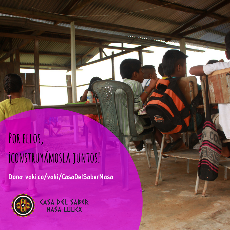 CasaSaberNasa's tweet photo. Necesitamos tu apoyo para cumplir el sueño de las niñas y niños del Resguardo Galilea de tener una Escuela digna. Ayúdanos a construir la #CasaDelSaberNasa: Dona, Comparte, Súmate! https://t.co/ztCBjjtKVX https://t.co/hHWkYVQEgx