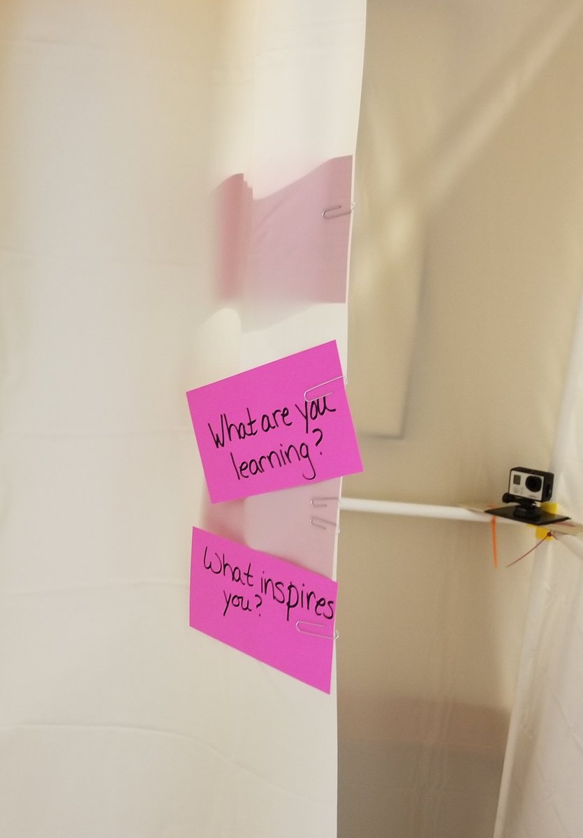 ICSD_Spencer's tweet image. Shower curtain confessional @ #MECbootcamp #InfyPathfinders #ICSDEdTech