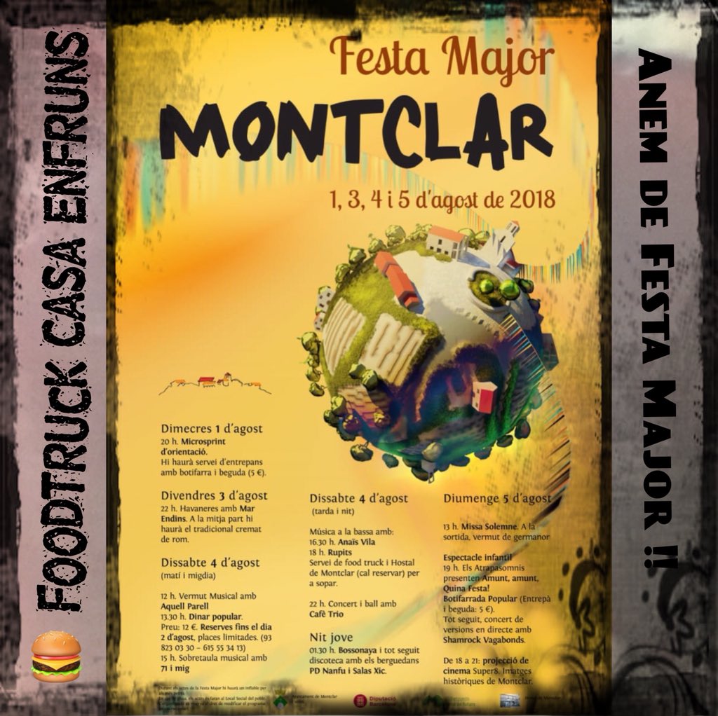 Dissabte nit fever !!!!
FM Montclar FOODTRUCK