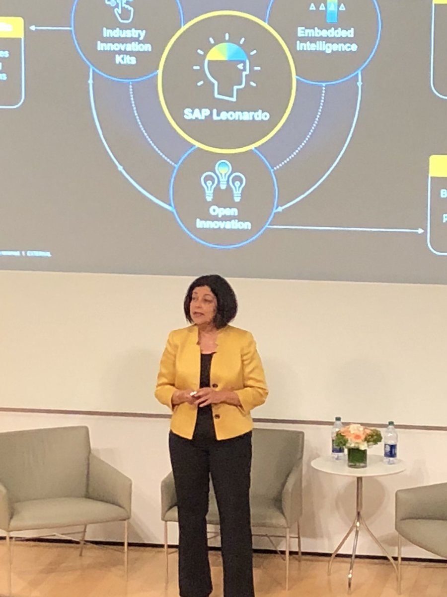 SAP Leonardo powers enterprises with intelligent technologies for every business process, to create better outcomes <a href="/MalaAnand_/">Mala Anand</a> <a href="/SAPIndustries/">SAP Industries</a> #SAPIABC