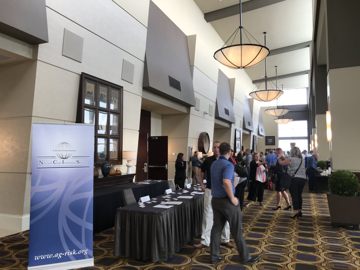 New10_AgEcon's tweet photo. Getting ready to unveil #FarmBureau #dairy revenue protection #DairyRP to US #crop insurance trainers @UScropinsurance #NCIS18 https://t.co/5IoILS6nYL