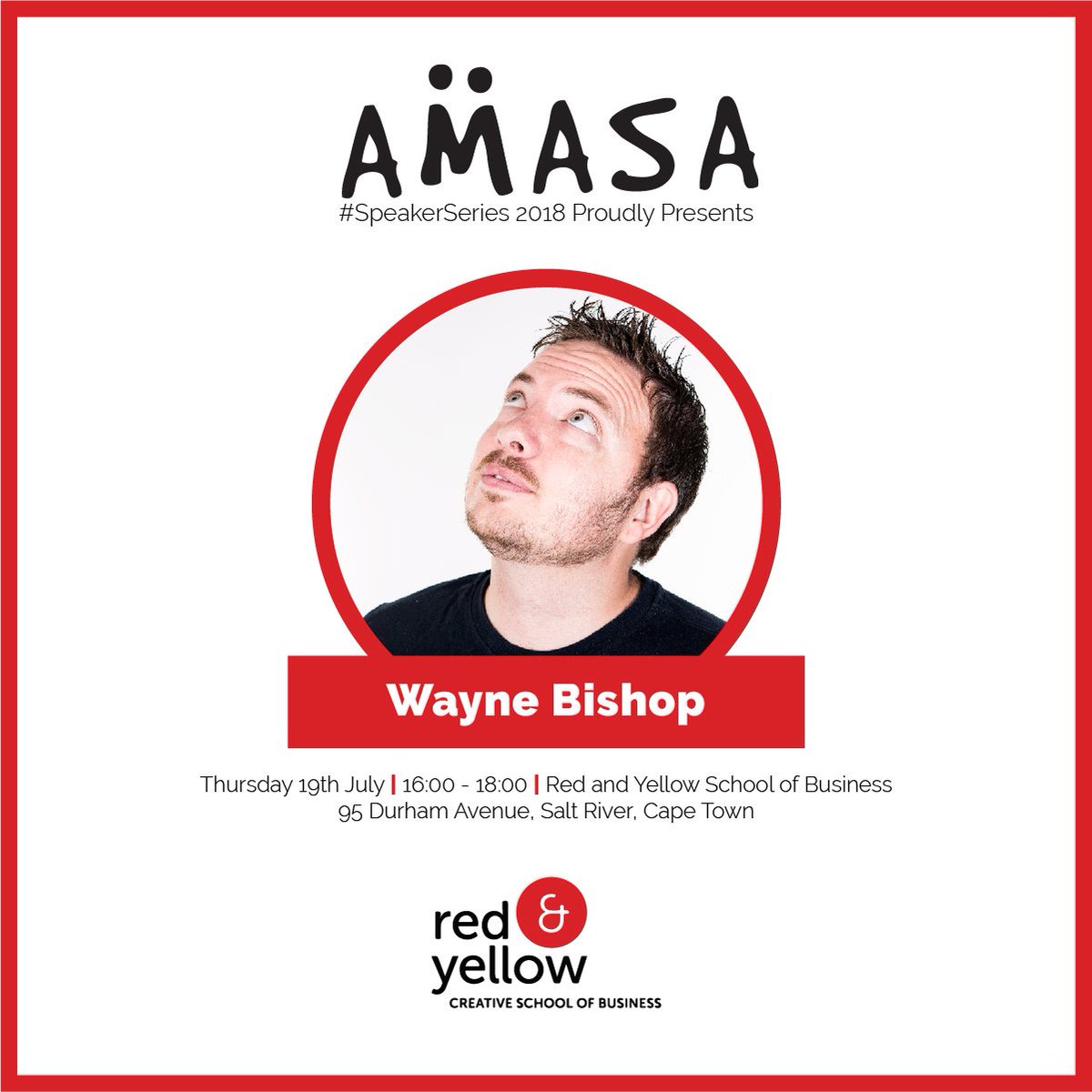 AMASACapeTown's tweet image. Reminder that the Amasa #SpeakerSeries Episode 2 is happening this Thursday. If you haven't booked a seat as yet this is your last chance to do so. We look forward to seeing you there. 
Follow the link to book your FREE seats: qkt.io/DgUUmm