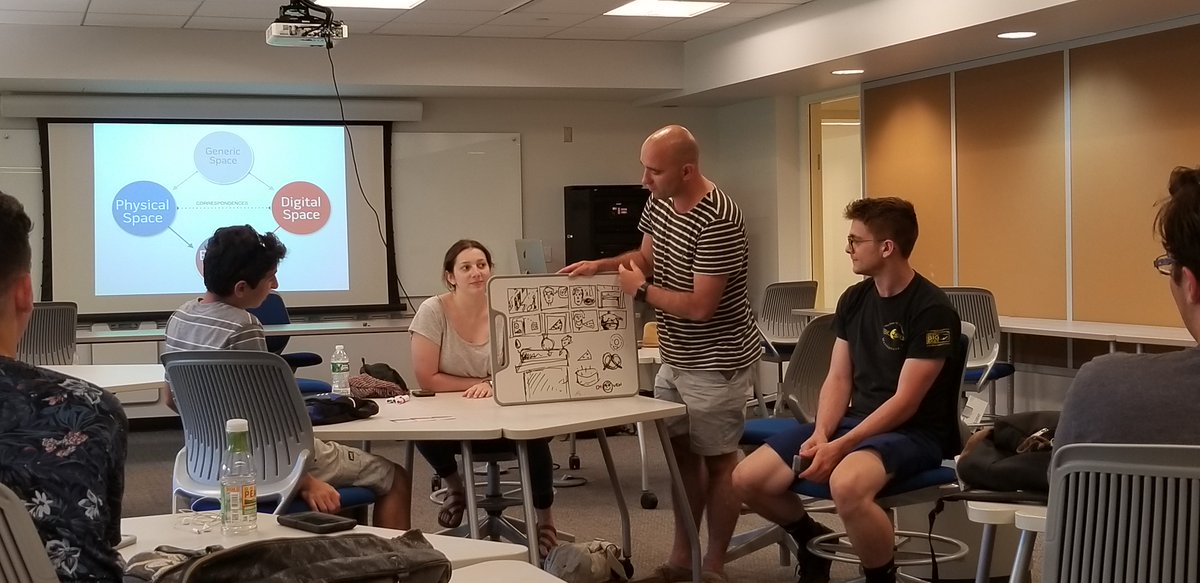 RAMProgramFSC's tweet image. RAM Scholars Jaelin Johnson, Ivy Greco, and Brandon Degni are collaborating with other students at FSC and from Edinburgh Napier (Scotland) for Dr. Brian O'Keefe's 2-week Blended Interactions workshop! Wish them luck with their projects!