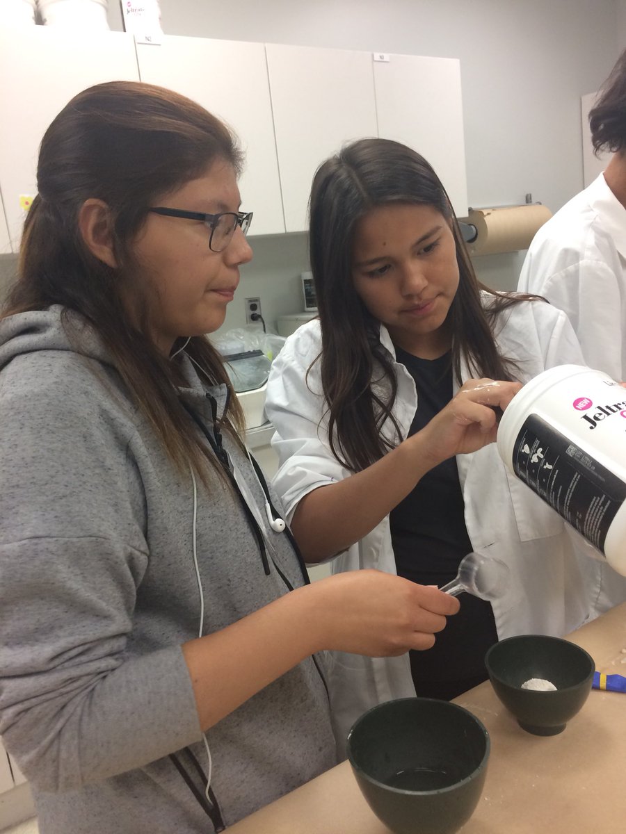 BirdBiologist's tweet image. Perhaps some future dentists? Gr 11 Northern Manitoba students make molds and fill cavities @umanitoba College of Dentistry ? #science #umindigenous #AccessProgram #HealthCareerQuest @umanitobasci