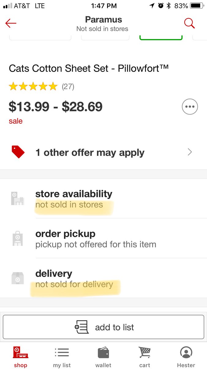 hesterf's tweet image. If you don’t sell it in stores or for delivery, why put it on your website?!?! ⁦@Target⁩ ⁦@AskTarget⁩ #dumb #frustrated