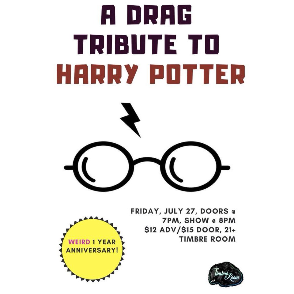 This #harrypotter drag show is going to be siriusly riddikulus! Next Friday, July 27th. Hosted by Old Witch and Londyn Bradshaw. Come thru for some wicked performances ⚡️ get your tickets at kremwerk.com