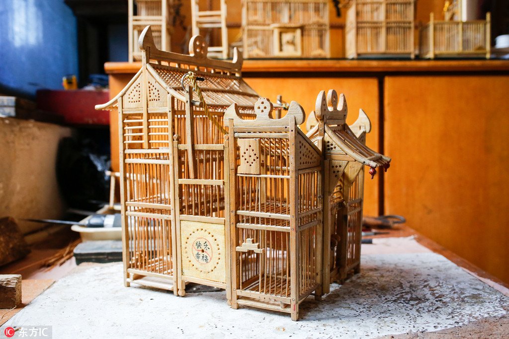 ChinaDaily's tweet photo. An 85-year old man in northwest China made a "big house” for his pet katydids. #incredibleskill https://t.co/puZYwAVDEP