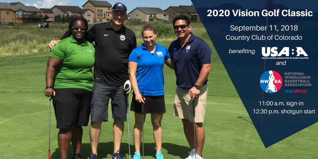 USABA's tweet photo. Calling Colorado golfers! We're hosting the 2020 Vision Golf Classic with @NWBA August 2nd in Colorado Springs. Support Paralympic athletes by joining us at @CountryClubofCO next month! More info: https://t.co/9uKcTqCNWn #golf #COSprings https://t.co/d5qdpXWyuP