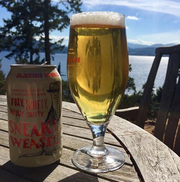 Not a bad view... I guess... 📷 @michaeljameshorrocks #bccraftbeer #craftlager #sneakyweasel #beautifulview