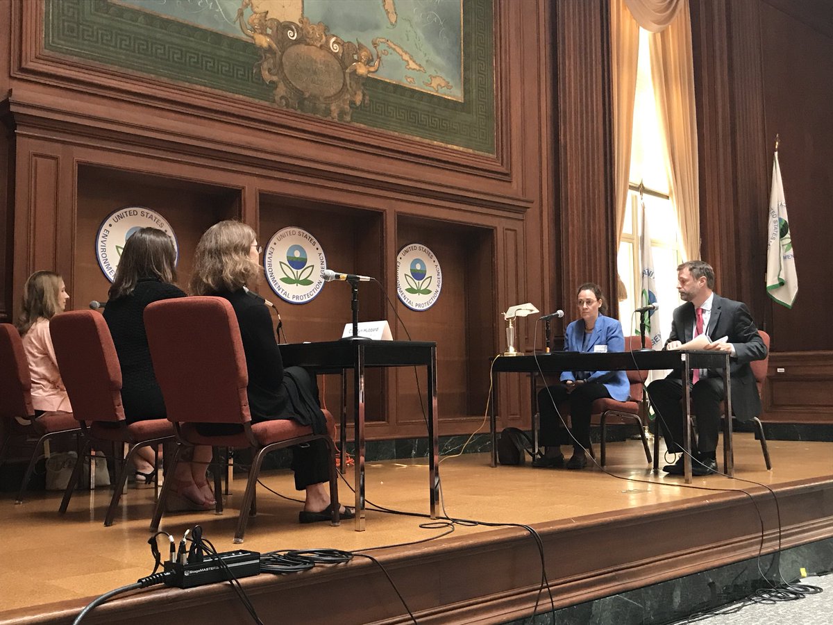 PSRenvironment's tweet image. Dr Antonia Herzog, PSR Climate &amp;amp; Energy Outreach Organizer just testified at @EPA highlighting how former Adminstrator Pruitt&apos;s #CensoringScience proposal threatens our public health.