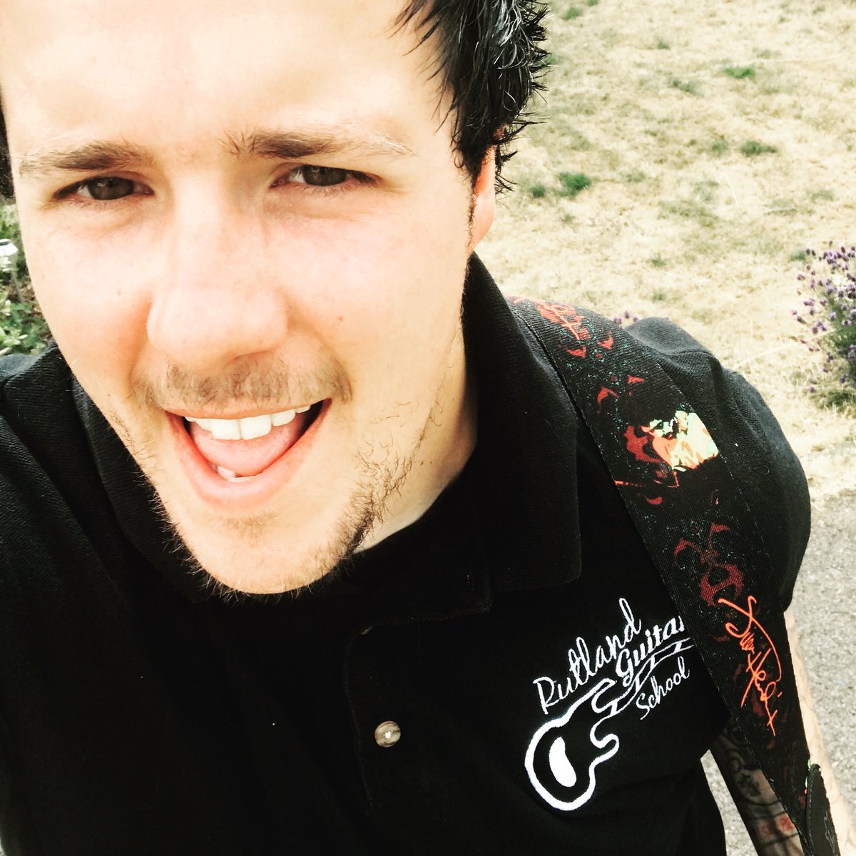 No better feeling than wearing your own brand on a t shirt #Rutland #guitar #school #guitarteacher #wearitproud