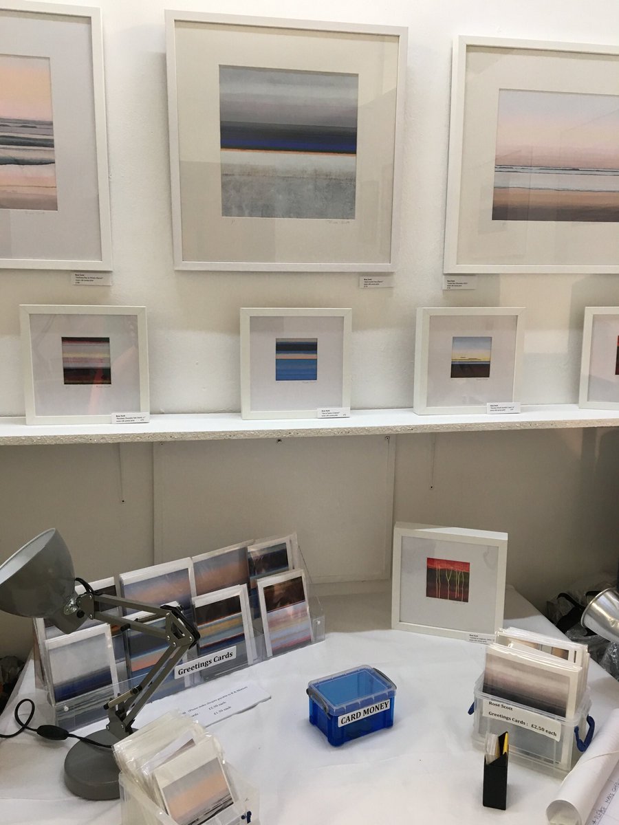 MarionCurtis53's tweet photo. Cambridge Open Studios 43i. Enthralled by the layered screen prints by Rose Scott. Love the use of colour so must do some ‘self gifting’ I think! @Spirusmarketing @MarionCurtis53 #CambsCreativeTreasures #CamOS2018 https://t.co/pV3yHbZ4s8
